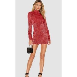 House of Harlow Revolve Women Lillylynn Mini Dress Red Sz XS Party Dinner Date